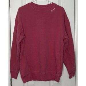 Love Shack Fancy Women's Pullover Crewneck Sweater Floral Pink Size XS/S *Read*